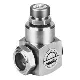 Stainless steel GTFS visual level indicator with built-in pressure relief valve