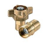 Brass hydraulic quick couplings from the IR FB series