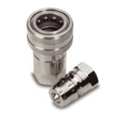 High-pressure stainless steel hydraulic quick couplings from the IR HNV series