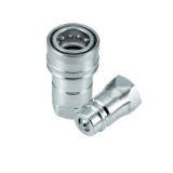 Stainless steel quick release hydraulic couplings from the IR NV series