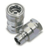 Hydraulic quick couplings from the IR TNV series with stainless steel construction