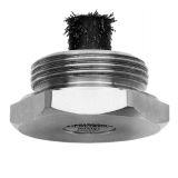 Stainless steel threaded hydraulic tank breather cap with internal filter brush